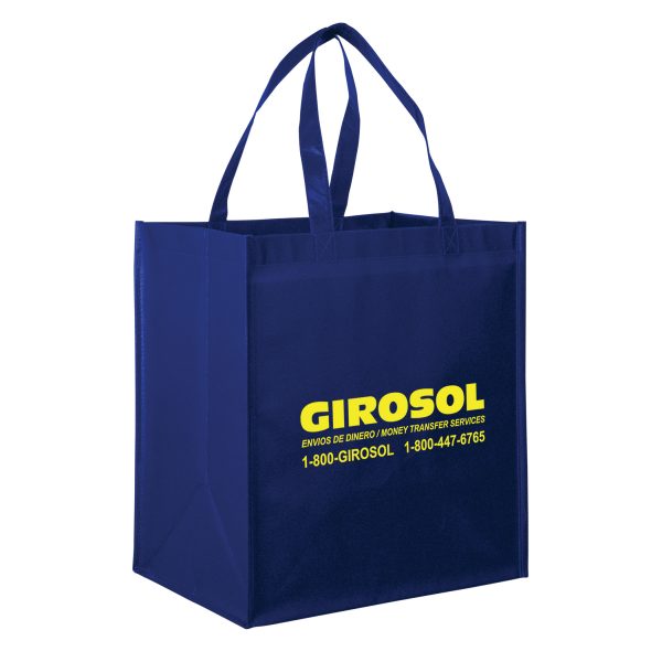 LN131015-Screen Print Gloss Laminated Designer Grocery Tote Bag (13W x 10 x 15H) - Image 4
