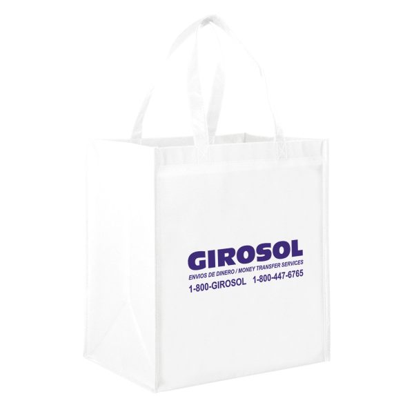 LN131015-Screen Print Gloss Laminated Designer Grocery Tote Bag (13W x 10 x 15H) - Image 6