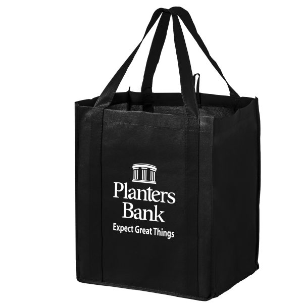 WG131015 Wine and Grocery Non Woven Bag (13W x 10D x 15" H) - Image 2