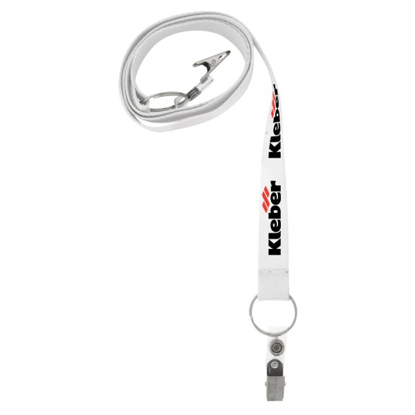 3/4’’ Screen Printed Dual Attachment Lanyard