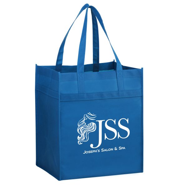 Y2KL13714 Heavy Duty Non Woven Grocery Tote Bag (13W x 7 x 14H) - Image 2