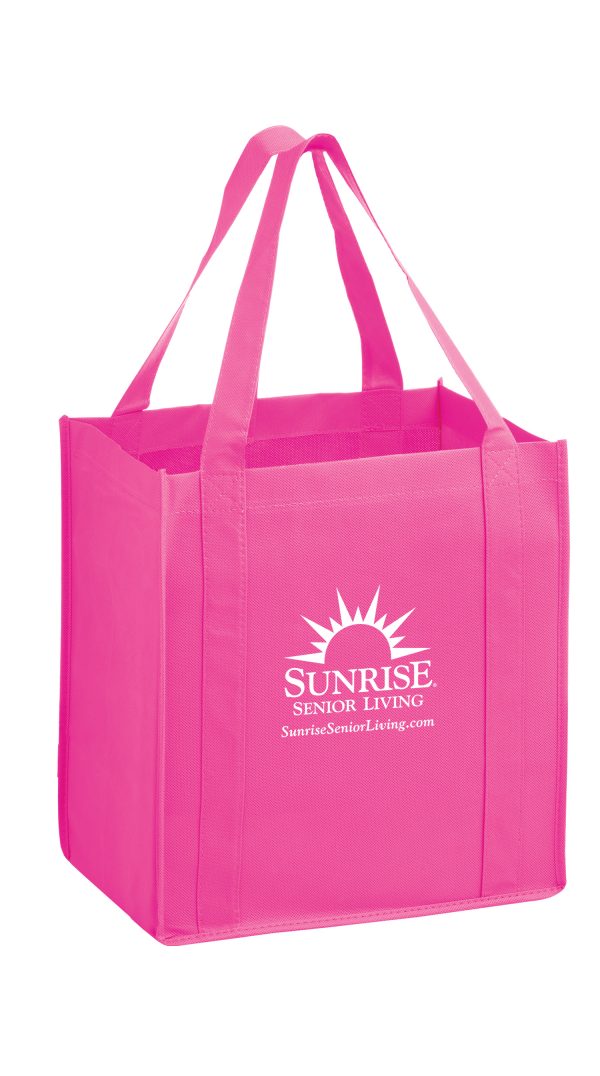 Y2KG12813 Heavy Duty Non Woven Grocery Tote Bag (12W x 8 x 13H) - Image 2