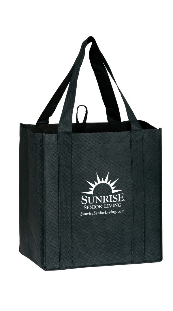 Y2KG12813 Heavy Duty Non Woven Grocery Tote Bag (12W x 8 x 13H) - Image 3