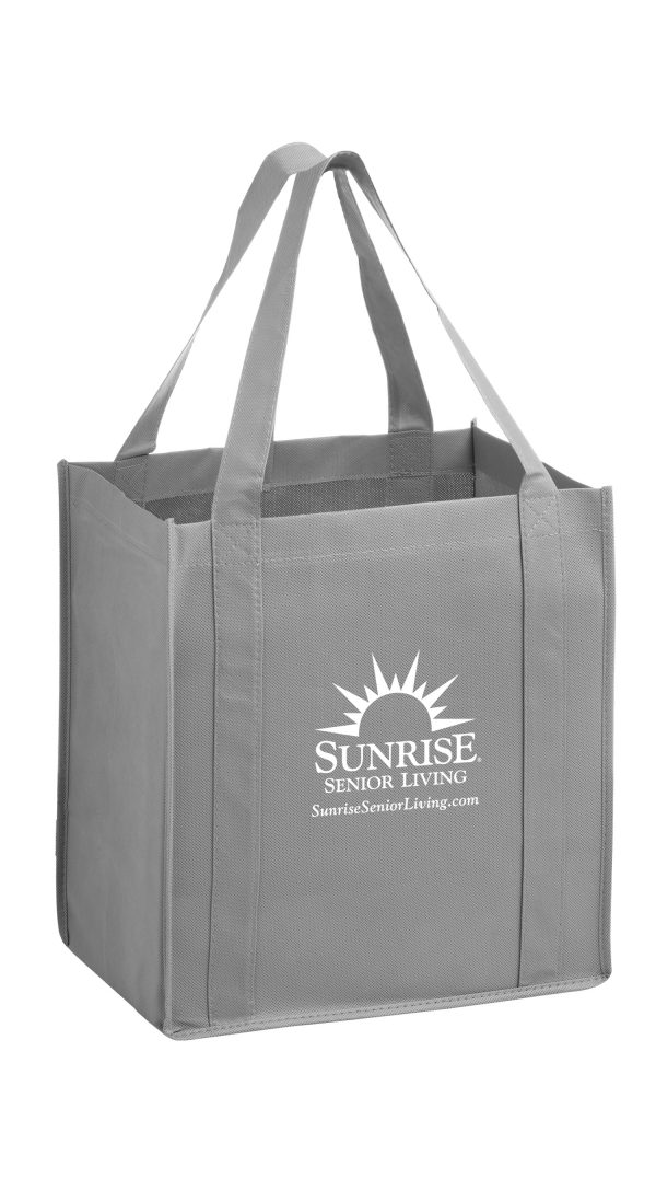 Y2KG12813 Heavy Duty Non Woven Grocery Tote Bag (12W x 8 x 13H) - Image 5