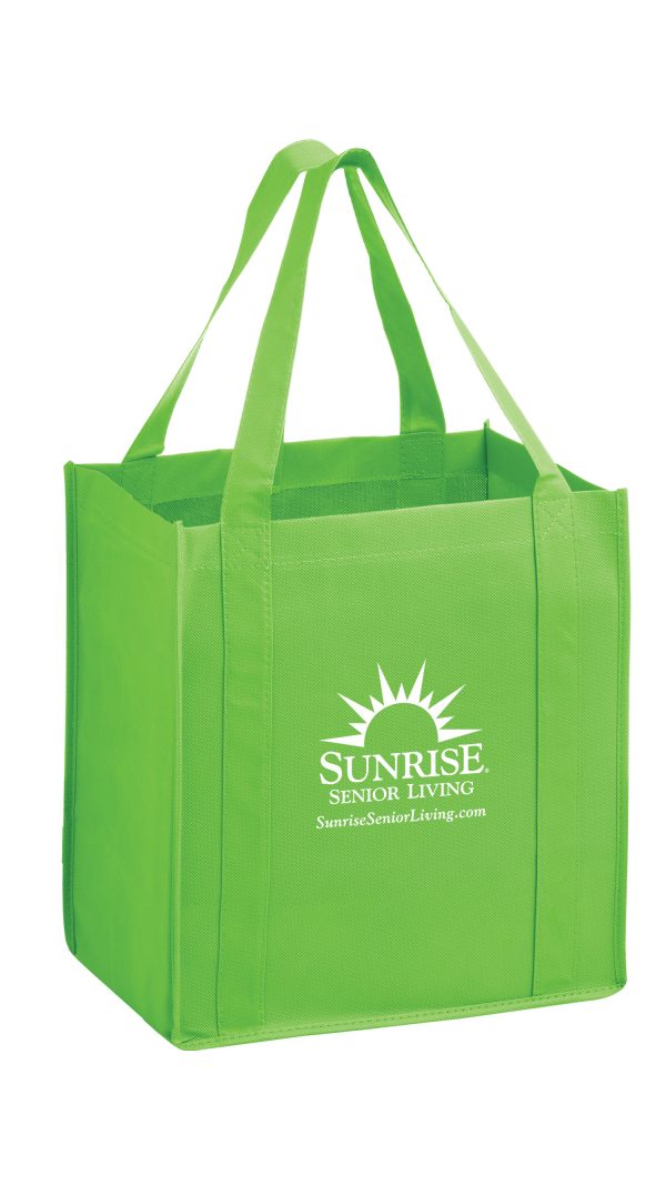 Y2KG12813 Heavy Duty Non Woven Grocery Tote Bag (12W x 8 x 13H) - Image 8