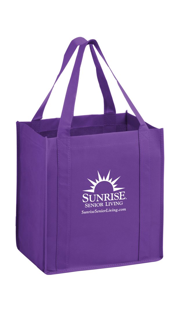 Y2KG12813 Heavy Duty Non Woven Grocery Tote Bag (12W x 8 x 13H) - Image 12