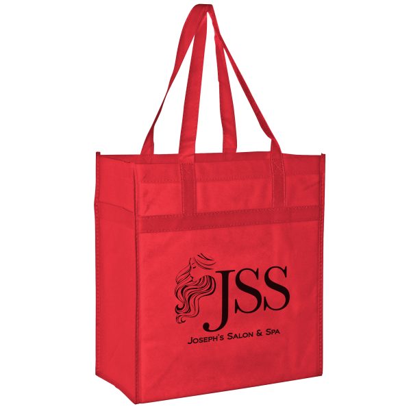 Y2KL13714 Heavy Duty Non Woven Grocery Tote Bag (13W x 7 x 14H) - Image 10