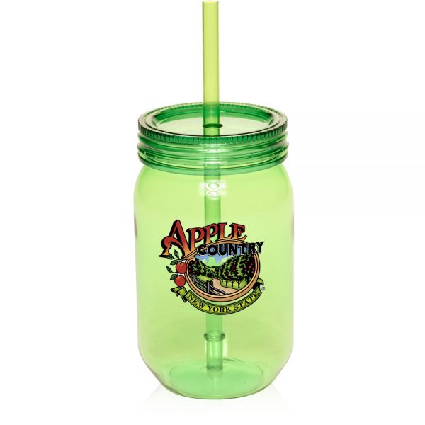 24 oz Plastic Mason Jars APG131 - Image 2