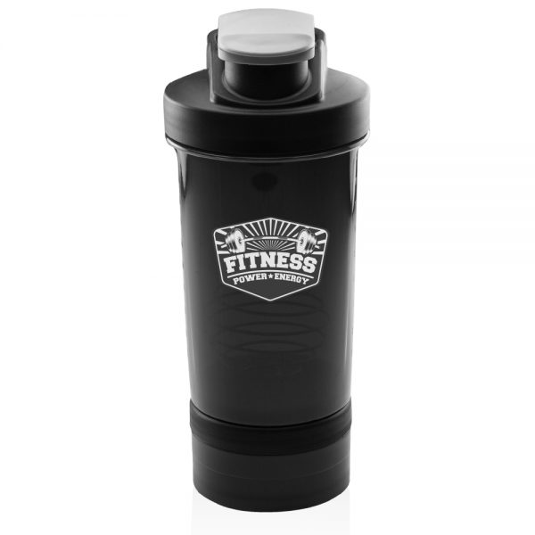 16oz Dual Plastic Shaker Bottles Mixer ASHB05 - Image 2
