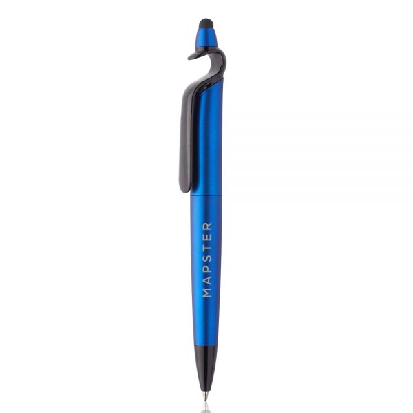 3-in-1 Plastic Pens with Stylus and Cell Stand ABP932 - Image 2