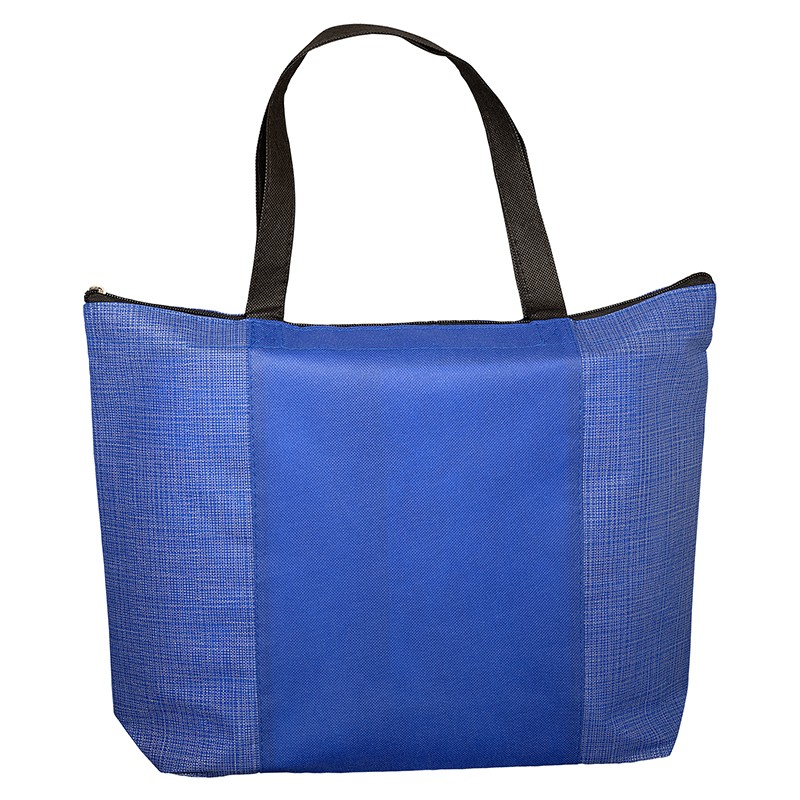 Tonal Non Woven Zipper Trade Show Tote Bag BG134 (17.25w x 13h x 3.5d) - Image 4