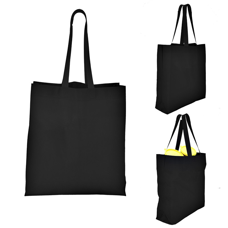 Heat Sealed Non Woven Value Tote With Gusset BG203 (13.5w x 15h x 4.25d) - Image 9