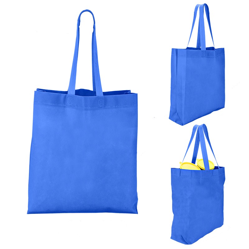 Heat Sealed Non Woven Value Tote With Gusset BG203 (13.5w x 15h x 4.25d) - Image 7