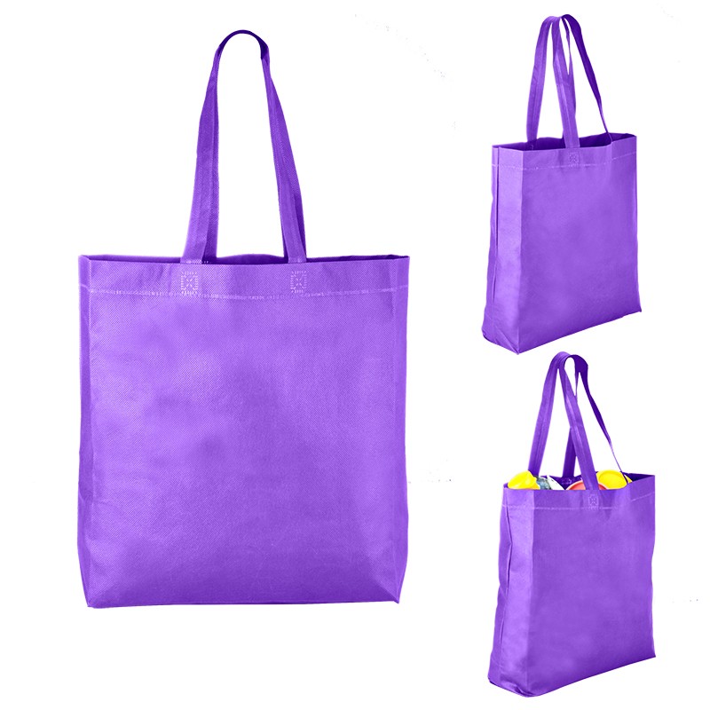 Heat Sealed Non Woven Value Tote With Gusset BG203 (13.5w x 15h x 4.25d) - Image 4