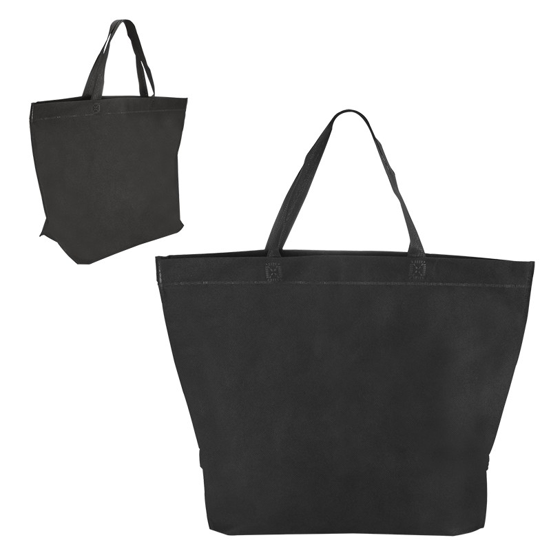 Two Tone Heat Sealed Non Woven Tote BG208 (19w x 13h x 7d) - Image 9