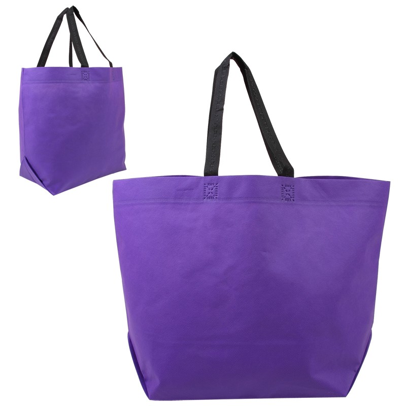 Two Tone Heat Sealed Non Woven Tote BG208 (19w x 13h x 7d) - Image 4
