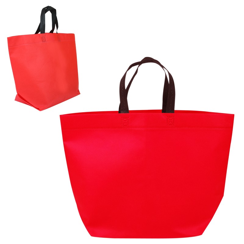 Two Tone Heat Sealed Non Woven Tote BG208 (19w x 13h x 7d) - Image 3