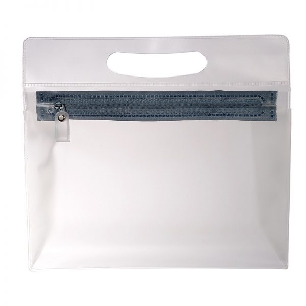 PVC Pouch With Handle PL-1445 (9.5w x 8.75h x 3d) - Image 5