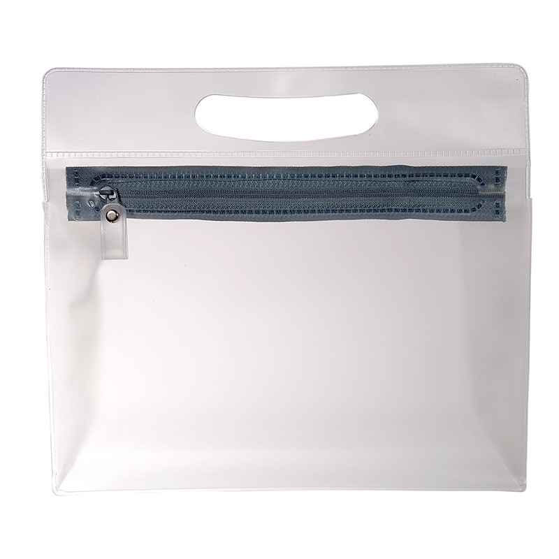 PVC Pouch With Handle PL-1445 (9.5w x 8.75h x 3d) - Image 5