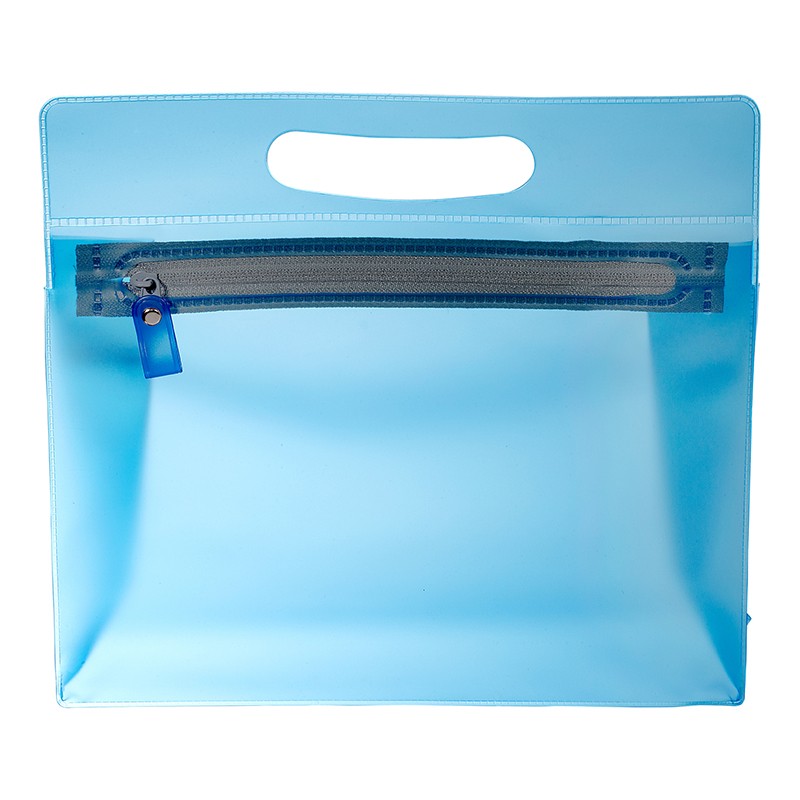 PVC Pouch With Handle PL-1445 (9.5w x 8.75h x 3d) - Image 4