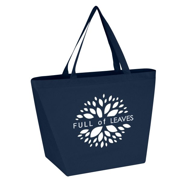 3333 Non-Woven Budget Shopper Tote Bag (20" W x 13" H x 8" D) - Image 8