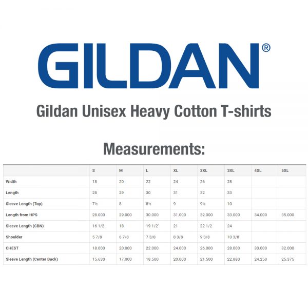 Gildan Unisex Heavy Cotton T-shirts | AG5000 - Image 64